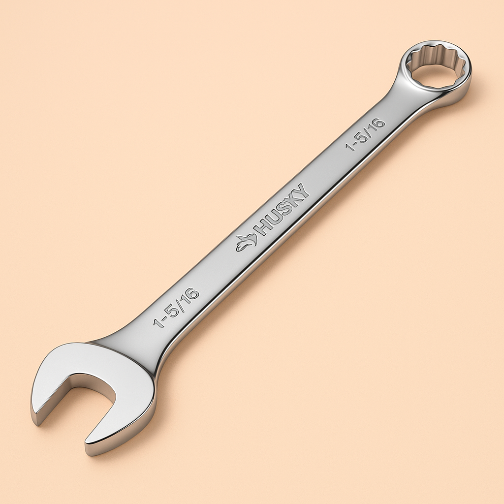 Husky 1-5/16 in. 12-Point SAE Full Polish Combination Wrench