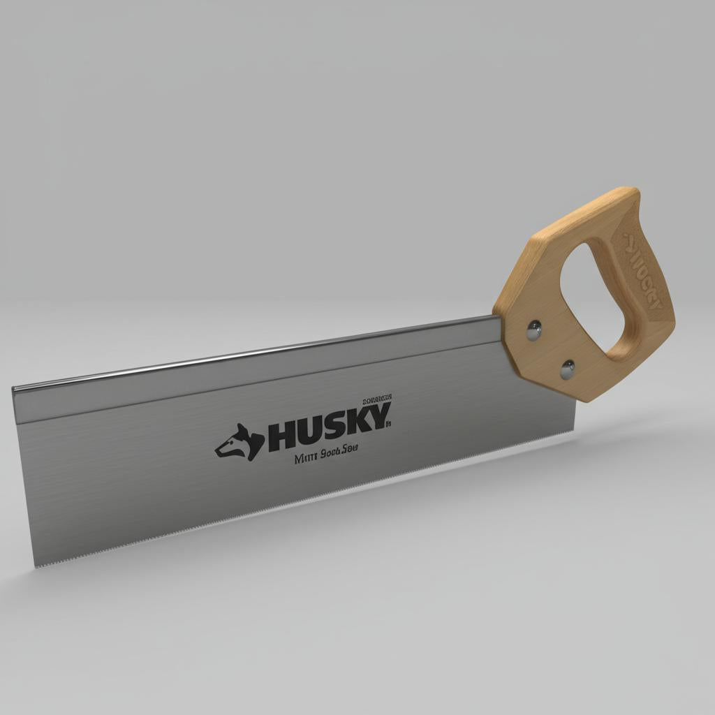 Husky 14-inch Back Saw with Wood Handle
