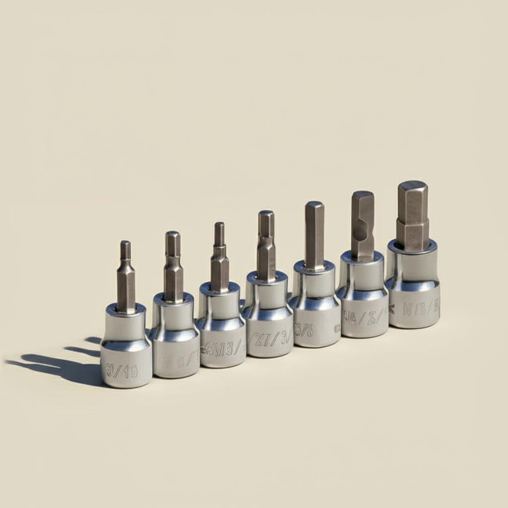 Husky 3/8 in. Drive SAE Hex Bit Socket Set (7-Piece)