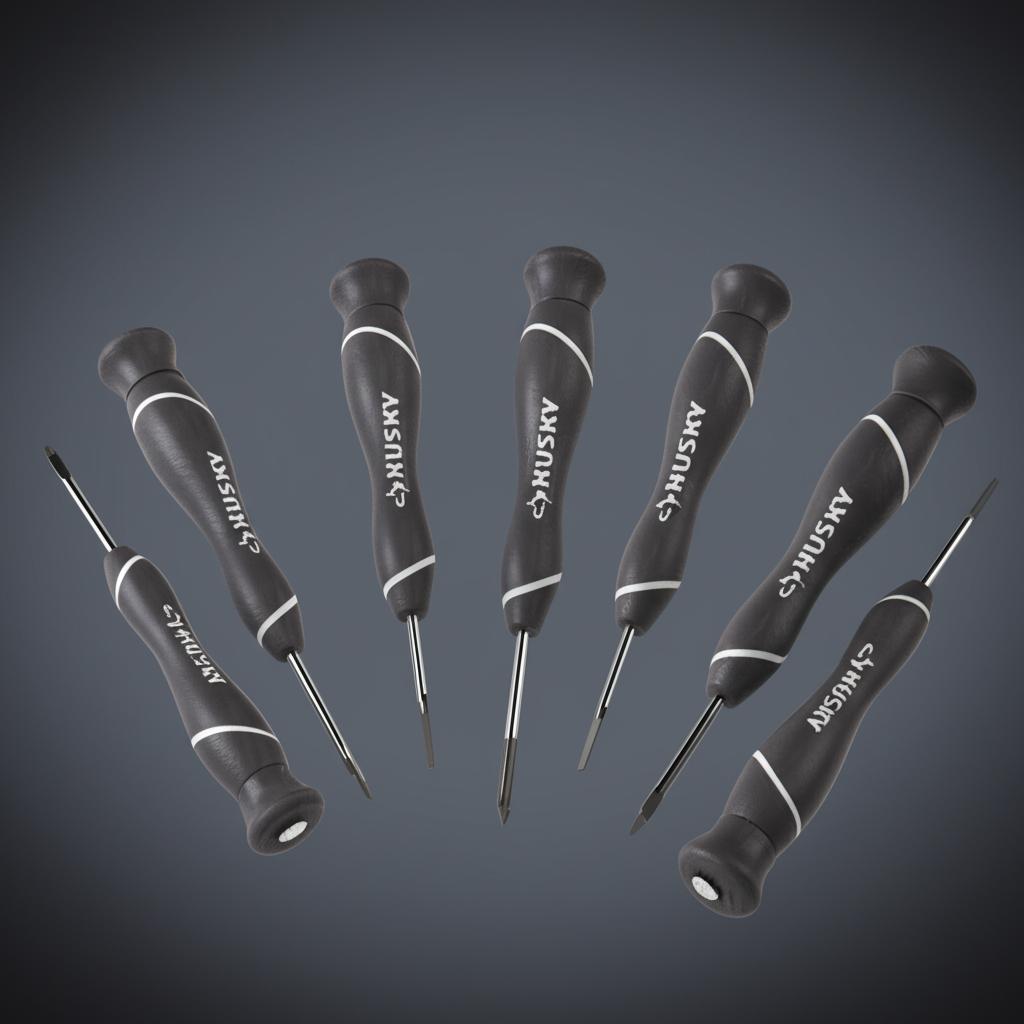 Husky Precision Screwdriver Set (7-Piece)
