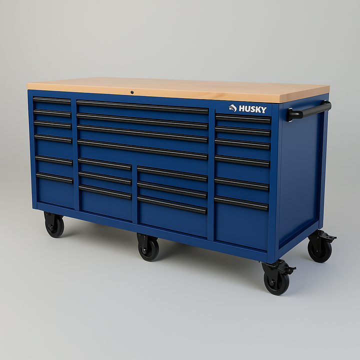 Husky 80 in. Heavy-Duty Garage Workcenter Tool Chest Combo