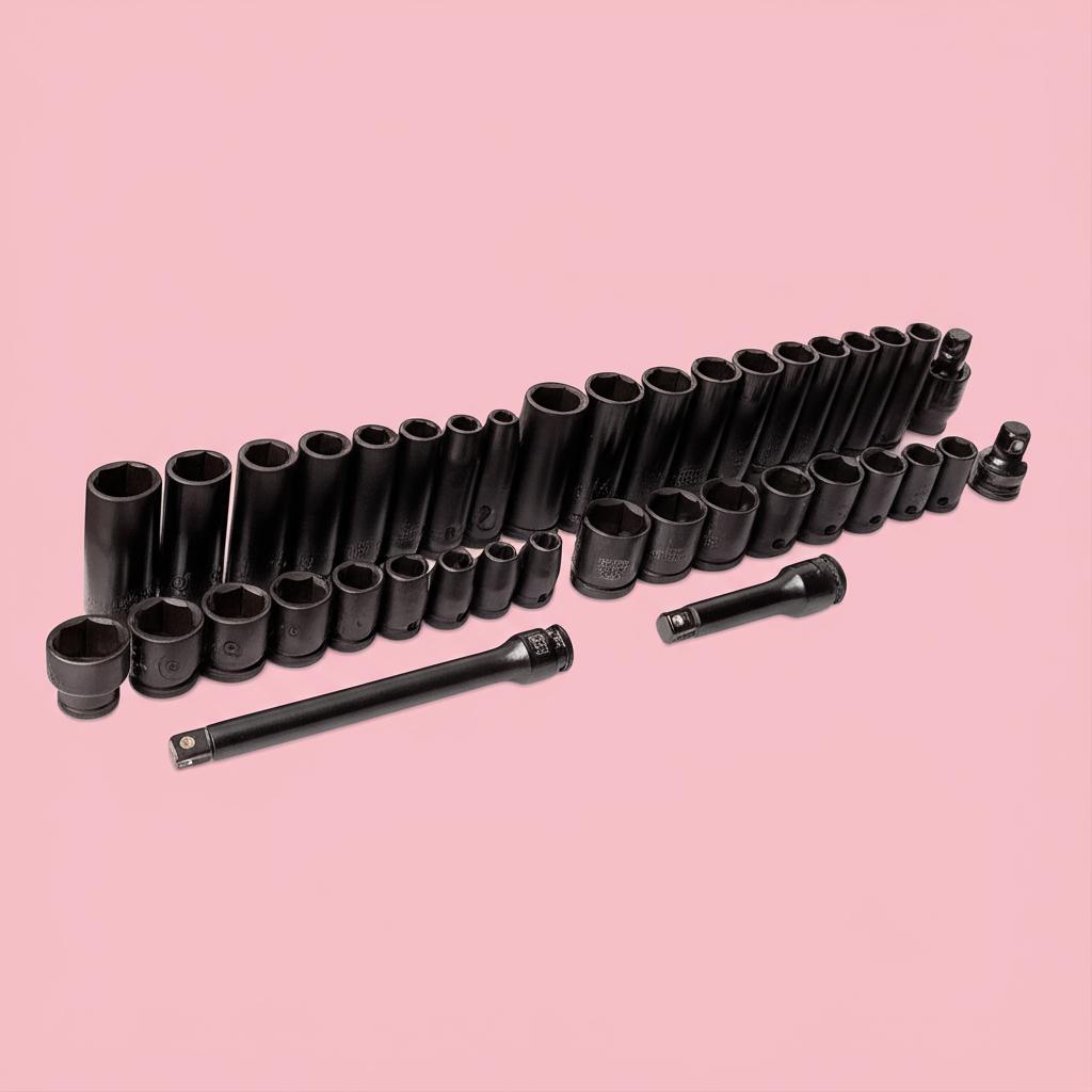 Husky 3/8 in. Drive Metric Pinless Universal Impact Socket Set (7-Piece)