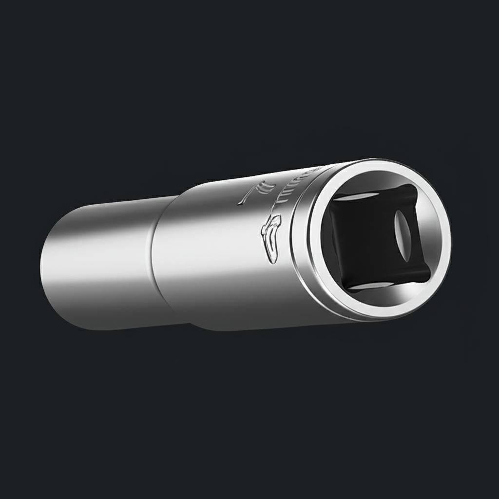 Husky 3/8 in. Drive 7/16 in. 6-Point SAE Deep Socket