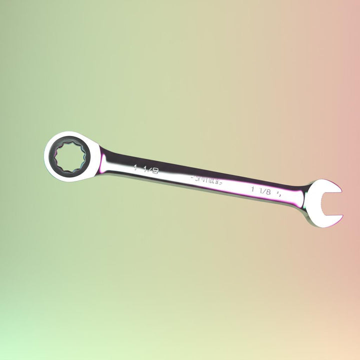 Husky 1-1/8 in. Ratcheting Combination Wrench (12-Point)