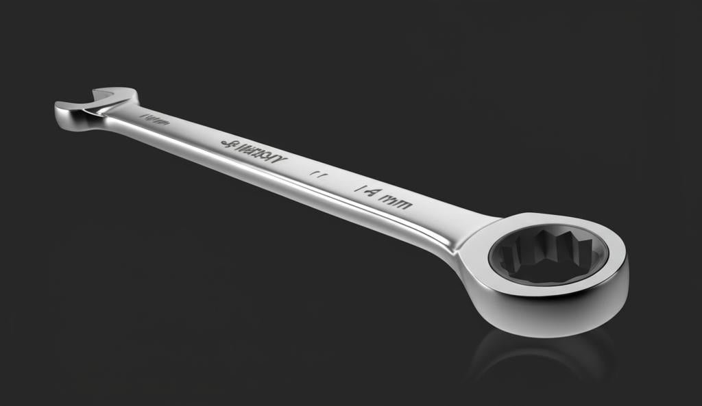 Husky 11/16 in. 12-Point SAE Ratcheting Combination Wrench