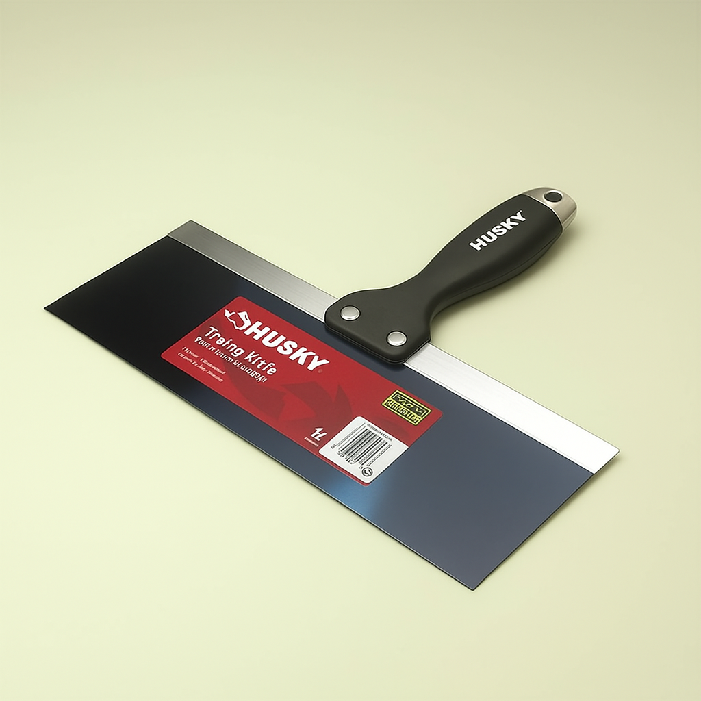 Husky 12-inch Stainless Steel Taping Knife with Soft Grip Handle