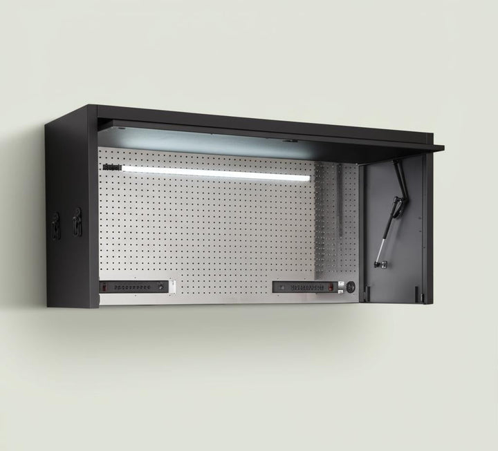 Husky Modular Tool Storage Heavy Duty 62 in. W x 24 in. D Matte Black Top Tool Chest
