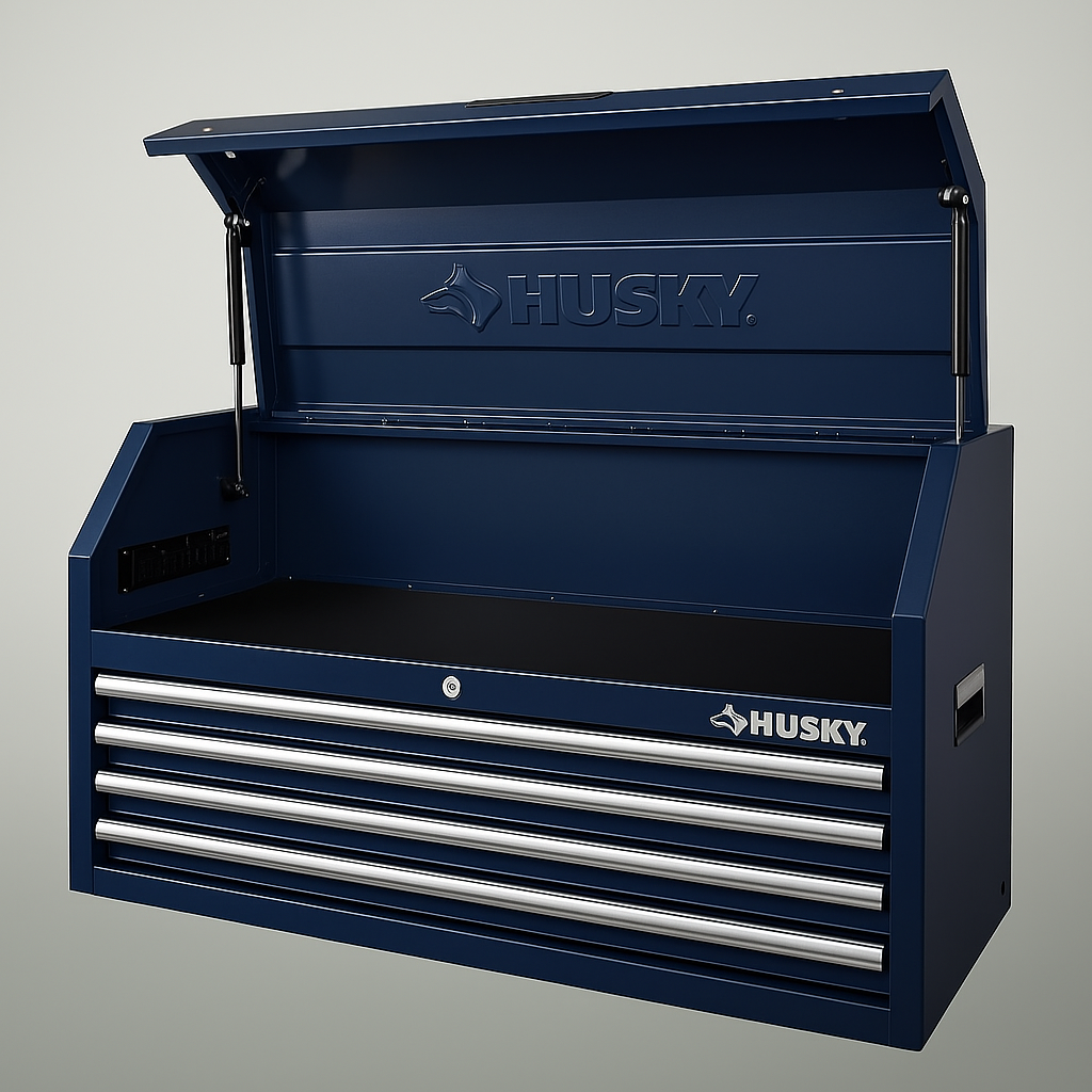 Husky Standard Duty 42 in. 4-Drawer Blue Top Tool Chest