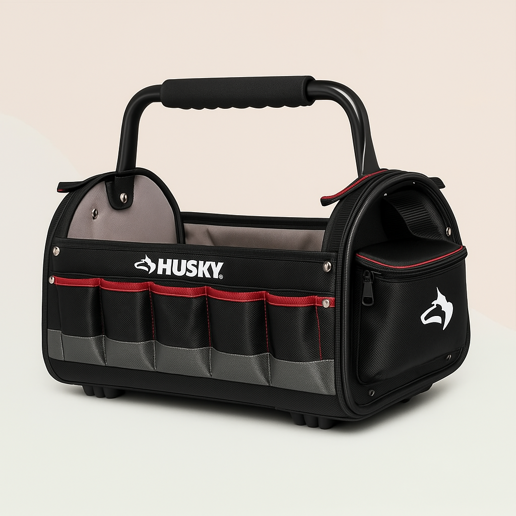 Husky 20 in. Pro Tool Tote with Removable Tool Wall