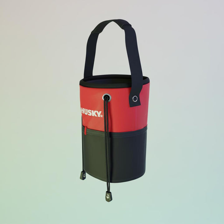 Husky 5 in. Utility Sack Tool Bag with 10 Pockets