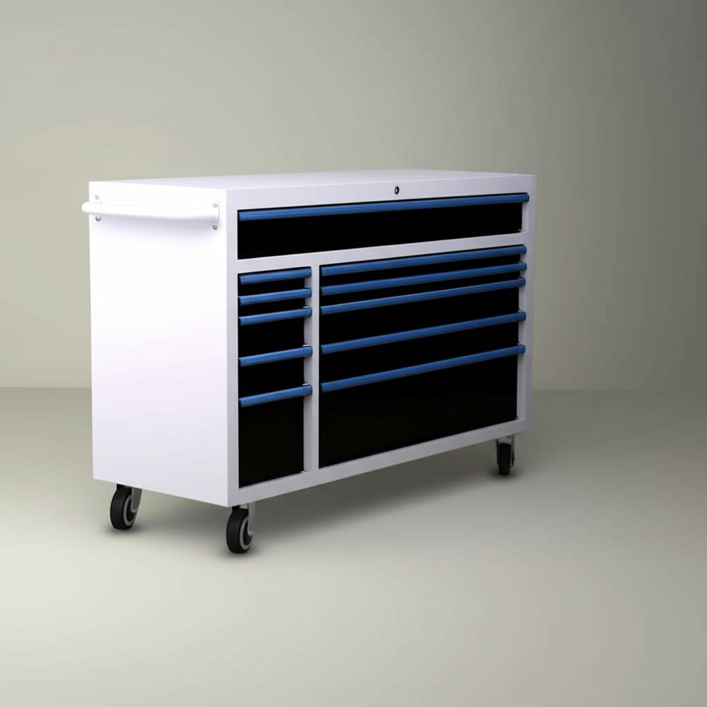 Husky Limited Edition 52 in. 11-Drawer White Rolling Tool Cabinet