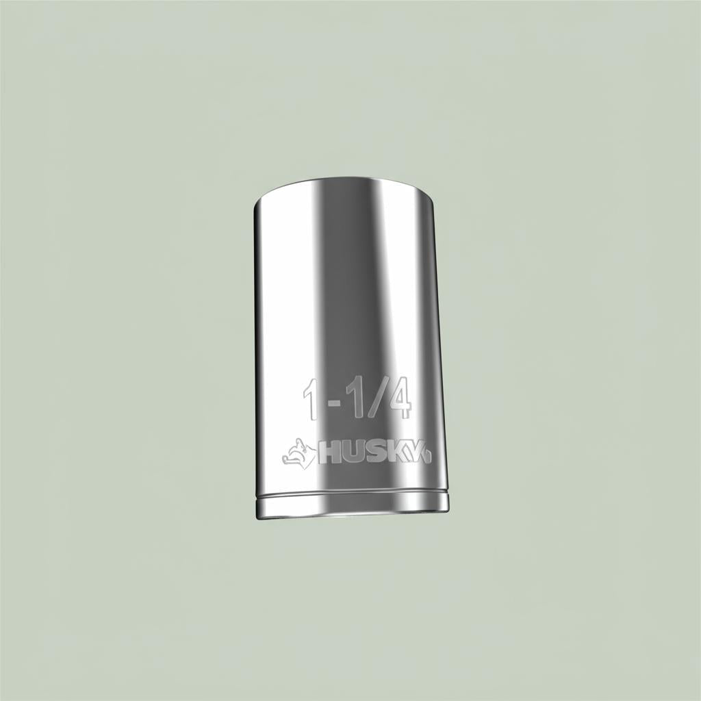 Husky 1/2 in. Drive 12-Point Deep SAE Socket 1-1/4 in.
