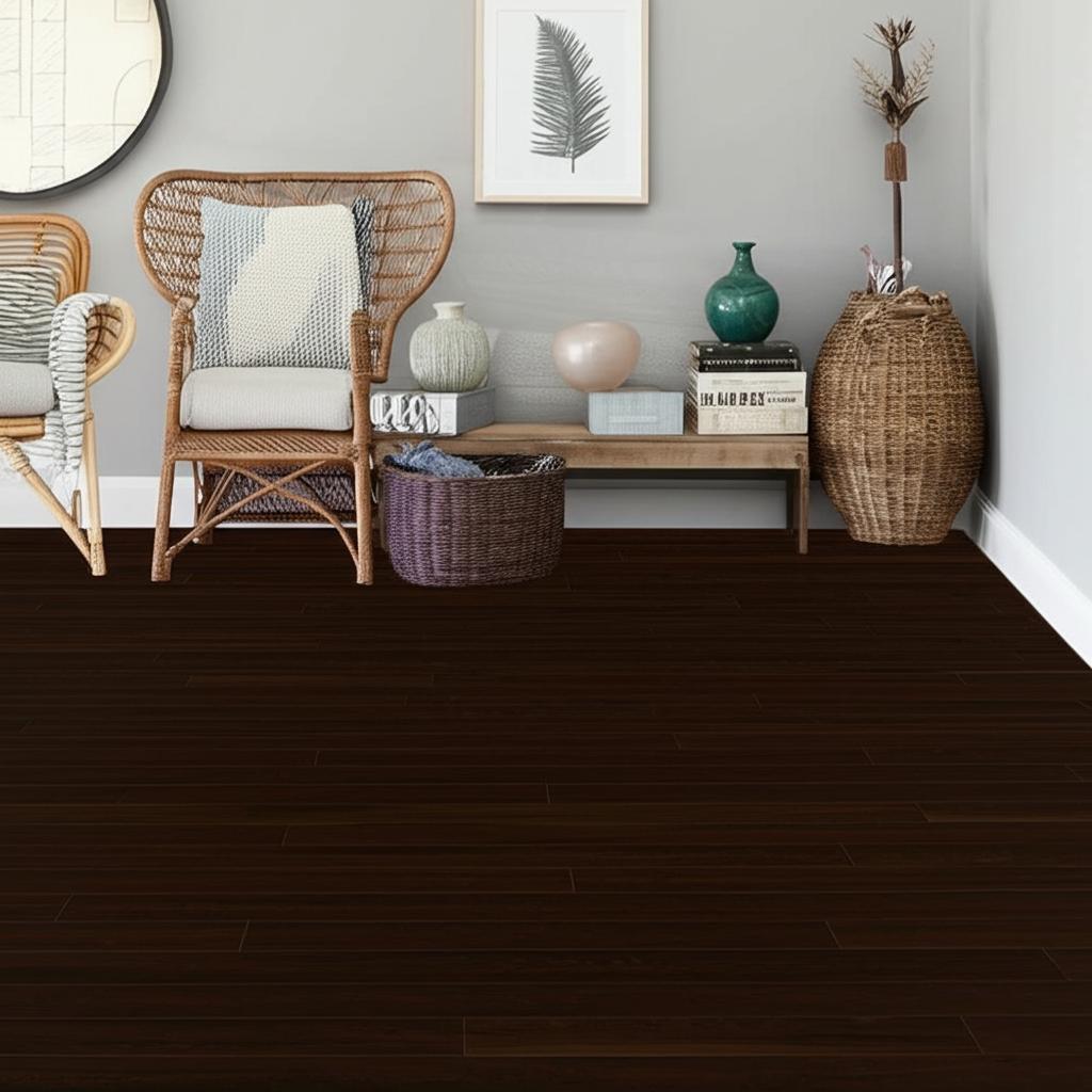 Home Decorators Collection Hand-Scraped Solid Bamboo Flooring - Almond Finish