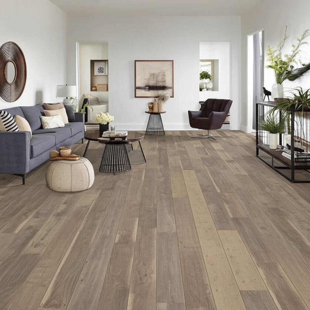 Home Decorators Collection Cross Sawn Oak Gray Laminate Flooring