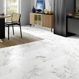 Home Decorators Collection Carrara Polished Porcelain Tile - 12x24