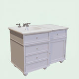Home Decorators Collection Hampton Harbor 48" Gray Marble Vanity