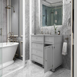 Home Decorators Collection Hampton Harbor 36" Gray Marble Top Vanity