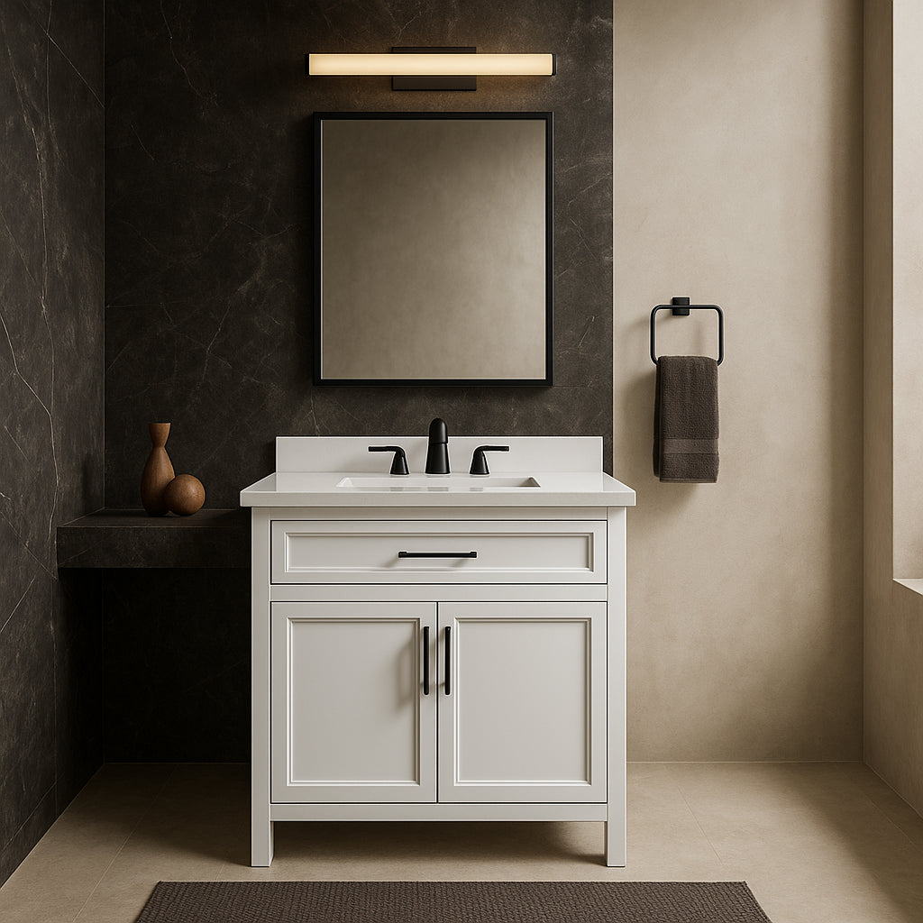 Home Decorators Collection Mayfield 36-inch Single Sink Vanity with Engineered Stone Top