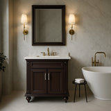 Home Decorators Collection Annakin 30 in. Bathroom Vanity Cabinet in Cognac