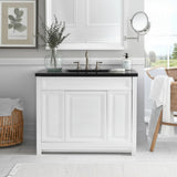 Home Decorators Collection Brinkhill 30-Inch White Bathroom Vanity Cabinet