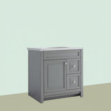 Home Decorators Collection Brinkhill 30-Inch Bathroom Vanity Cabinet in Sterling Gray