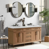 Home Decorators Collection Sonoma 72-Inch Double Sink Bathroom Vanity with Carrara Marble Top