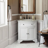 Home Decorators Collection Hamilton 31" Corner Bath Vanity with Granite Top