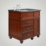 Home Decorators Collection Hampton Harbor 36" Freestanding Bath Vanity with Black Granite Top