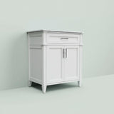 Home Decorators Collection Caville 30" Single Sink Vanity with Carrara Marble Top