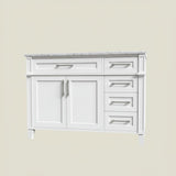 Home Decorators Collection Caville 42-inch Single Sink Vanity with Carrara Marble Top