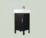 Home Decorators Collection Arvesen 18" Single Sink Espresso Vanity with Ceramic Top