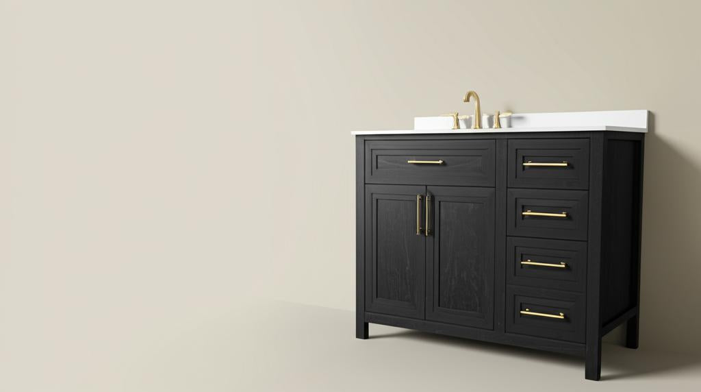 Home Decorators Collection Beaufort 42-inch Single Sink Vanity with Engineered Stone Top