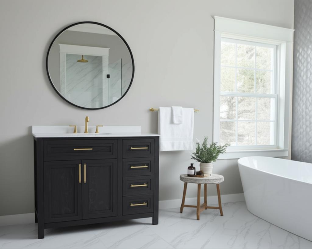 Home Decorators Collection Beaufort 42-inch Single Sink Vanity with Engineered Stone Top