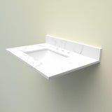 Home Decorators Collection Calacatta White Engineered Marble Vanity Top