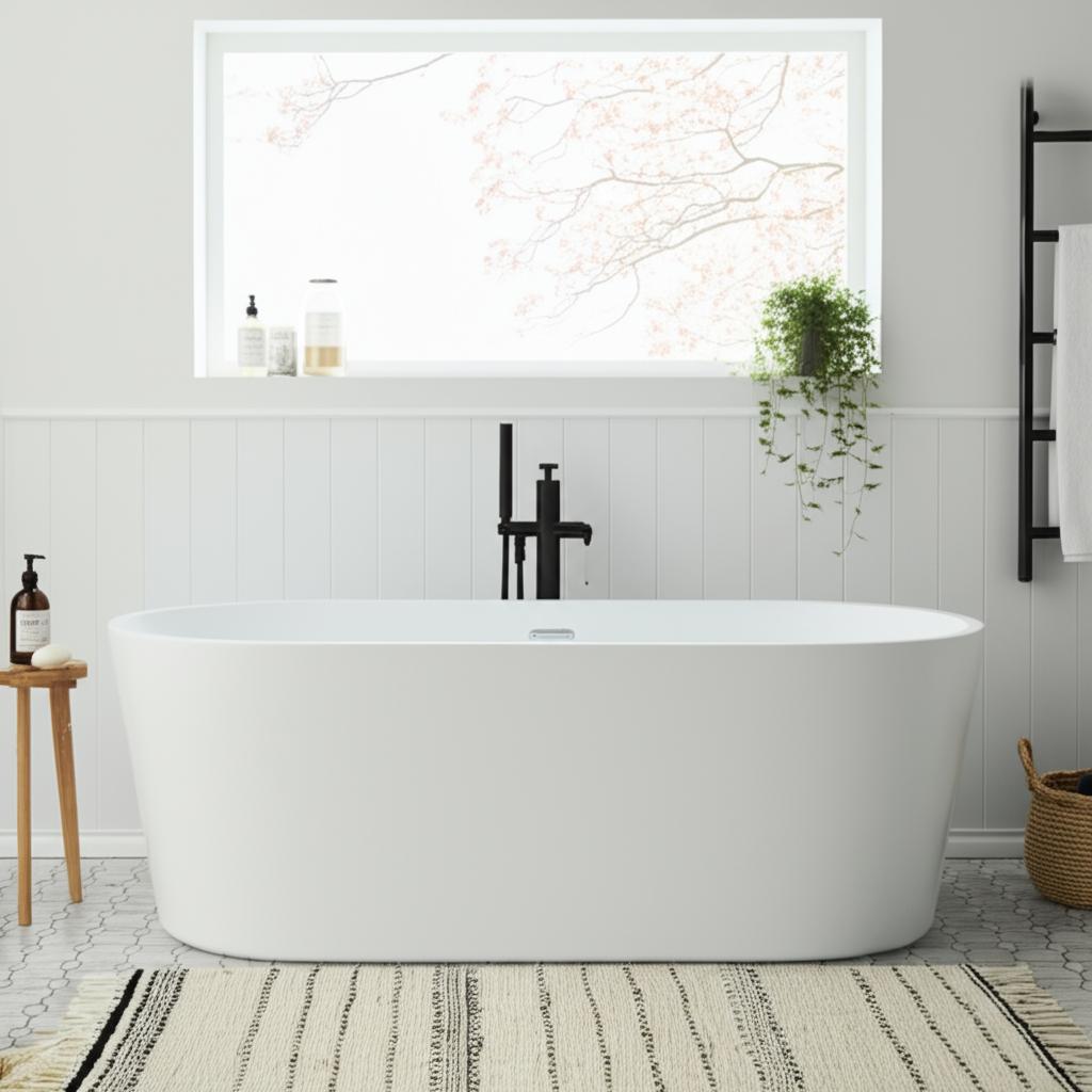 Home Decorators Collection Brightling 67-inch Freestanding Bathtub