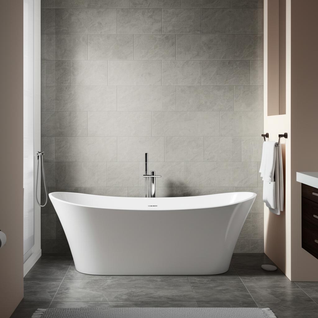 Home Decorators Collection Berkel 60-inch Acrylic Freestanding Bathtub