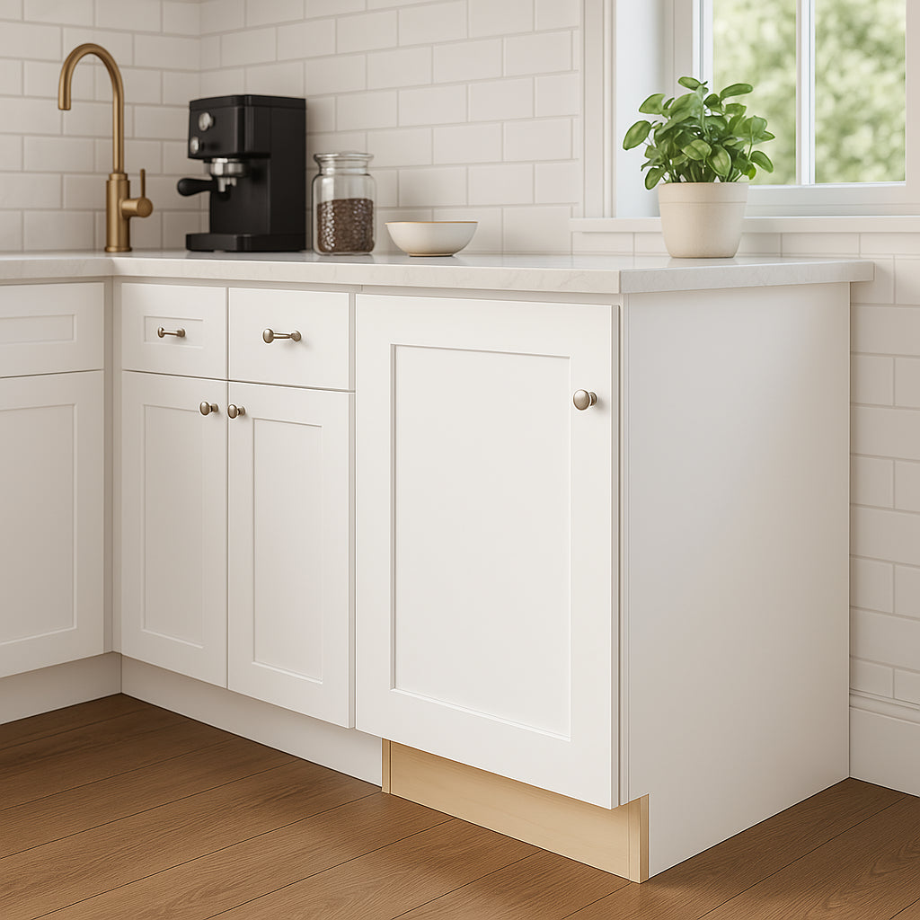 Home Decorators Collection Newport Full Height Door Base Kitchen Cabinet, Pacific White