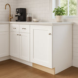 Home Decorators Collection Newport Full Height Door Base Kitchen Cabinet, Pacific White