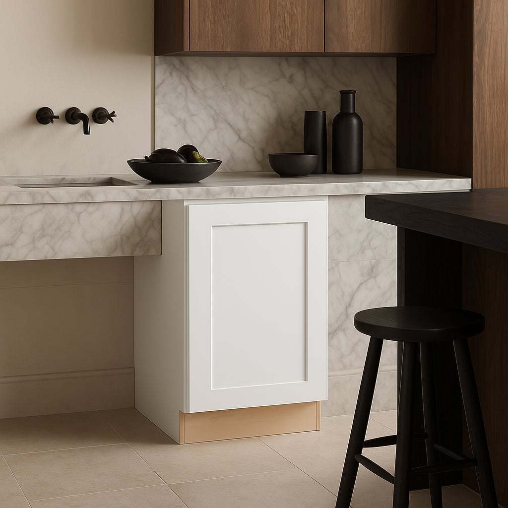 Home Decorators Collection Newport Full Height Door Base Kitchen Cabinet, Pacific White