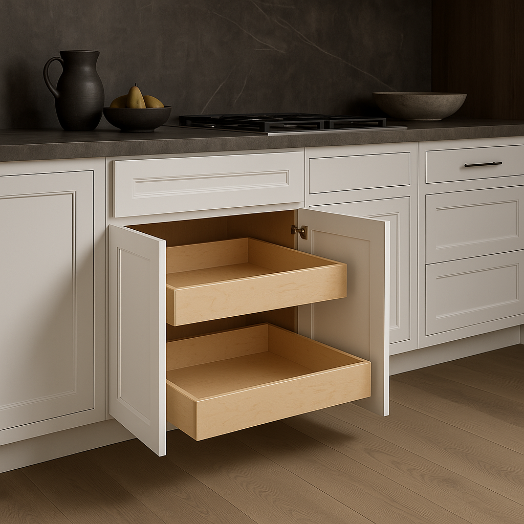 Home Decorators Collection Grayson 30" Pacific White Soft Close Base Cabinet