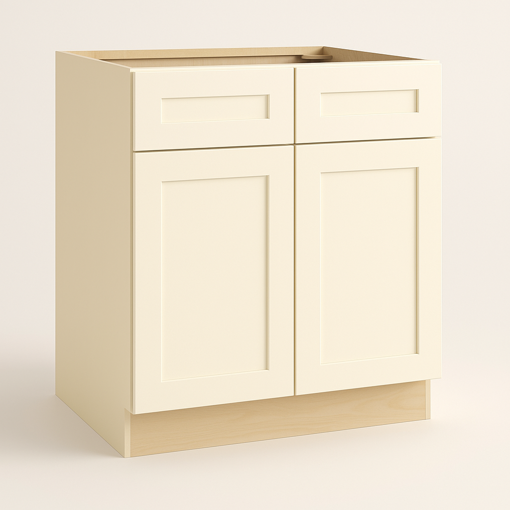 Home Decorators Collection Newport 36 in. Blended Cream Kitchen Cabinet