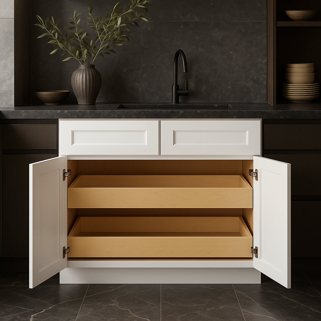 Home Decorators Collection Grayson 36" Assembled Plywood Base Kitchen Cabinet - Pacific White