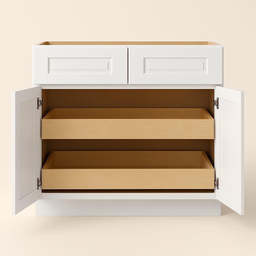 Home Decorators Collection Grayson 36" Assembled Plywood Base Kitchen Cabinet - Pacific White