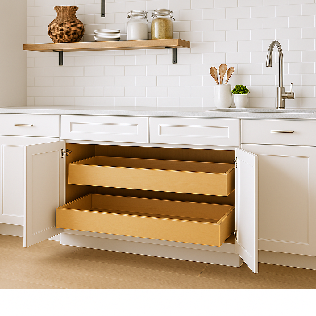 Home Decorators Collection Grayson 36" Assembled Plywood Base Kitchen Cabinet - Pacific White