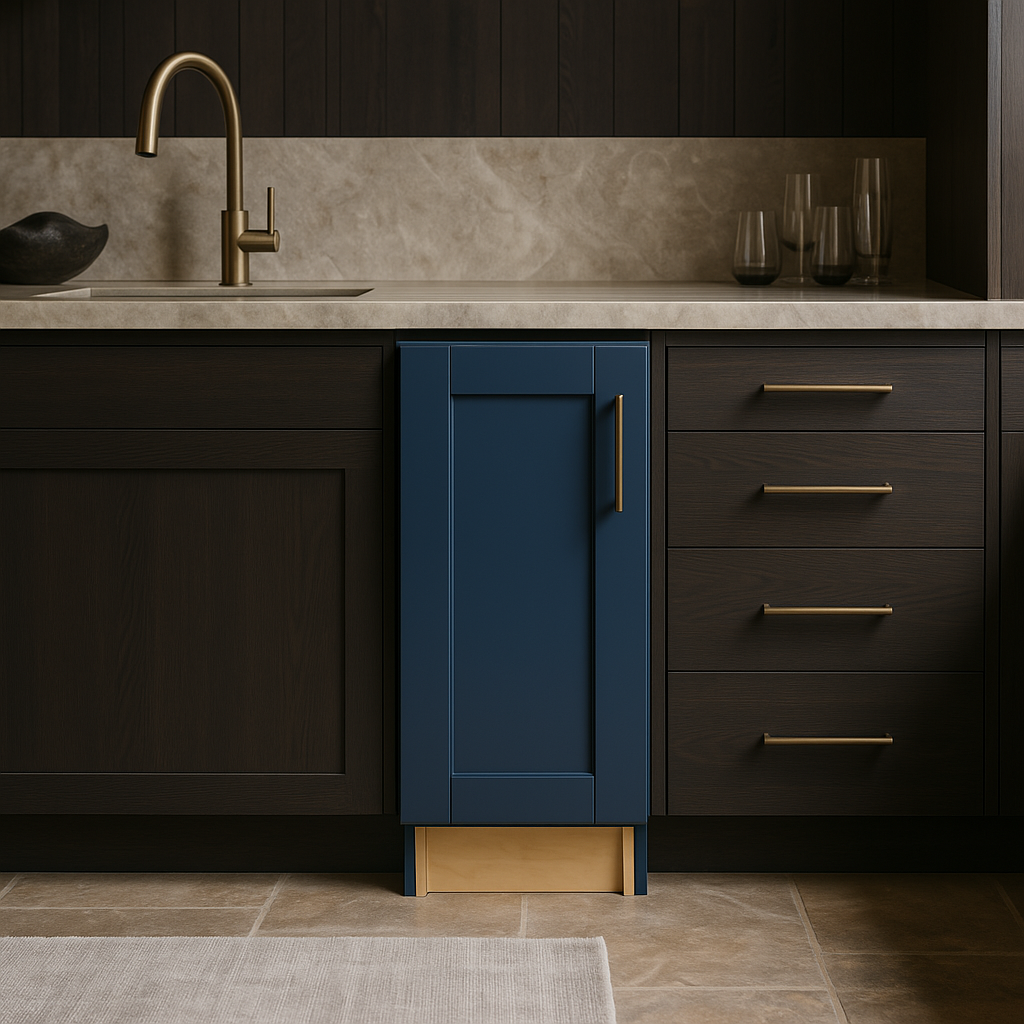 Home Decorators Collection Washington Vessel Blue Shaker Kitchen Cabinet