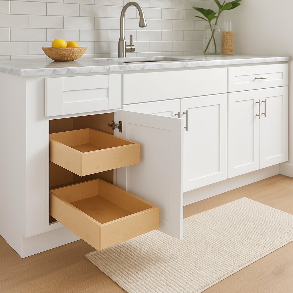 Home Decorators Collection Vesper White Shaker Base Kitchen Cabinet