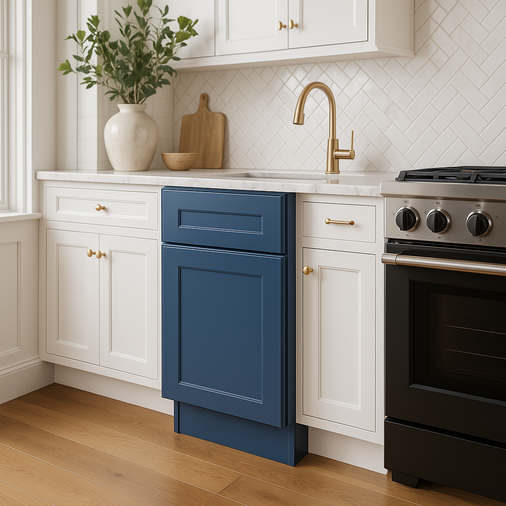 Home Decorators Collection Newport Mythic Blue Base Kitchen Cabinet