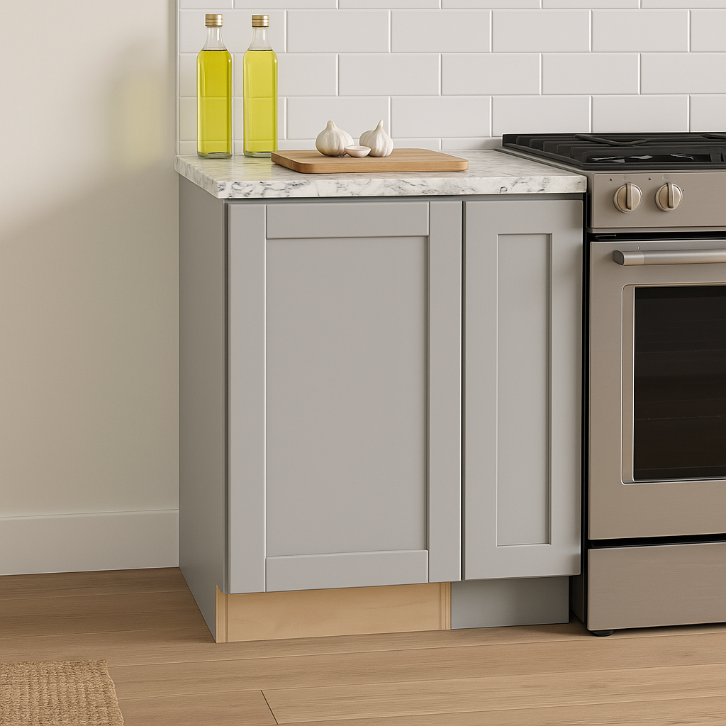 Home Decorators Collection Washington Veiled Gray Shaker Base Kitchen Cabinet