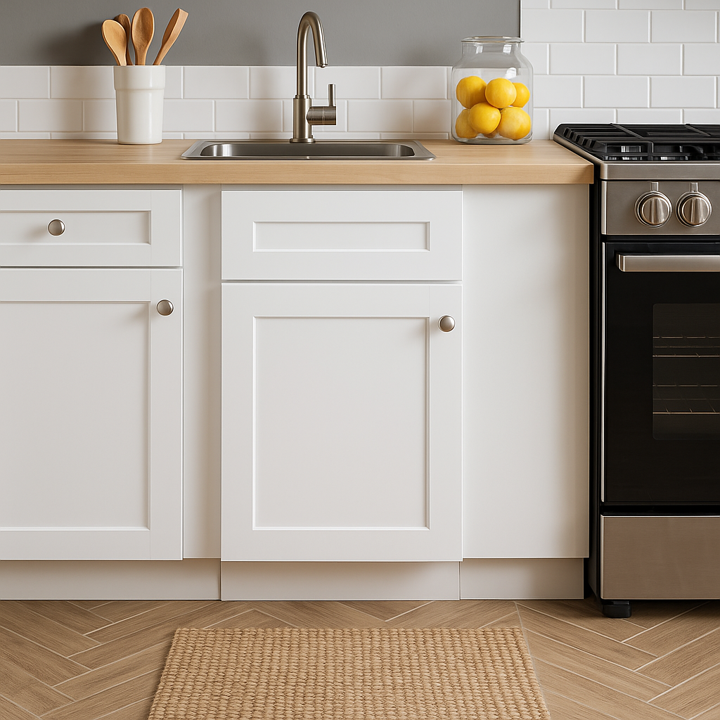Home Decorators Collection Newport 18" Base Kitchen Cabinet in Pacific White