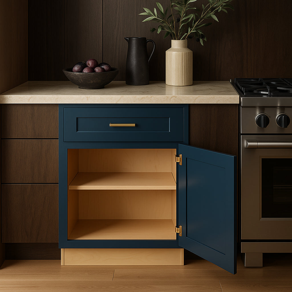 Home Decorators Collection Newport Mythic Blue Kitchen Cabinet